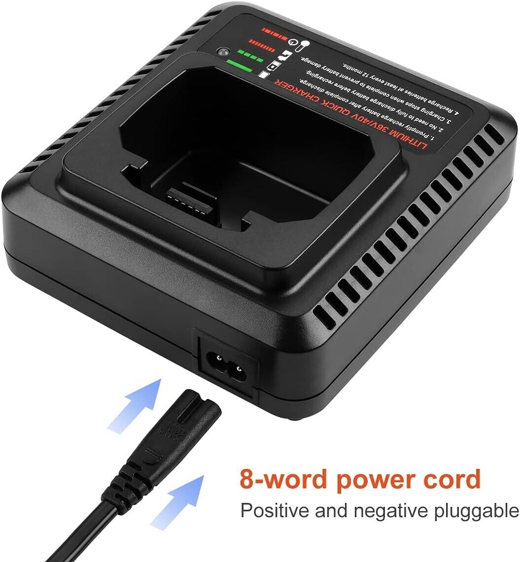 40V LCS40 LCS36 Charger for Black & Decker 40 Volt Lithium battery 40V LCS40 LCS36 Charger for Black & Decker 40 Volt Lithium battery